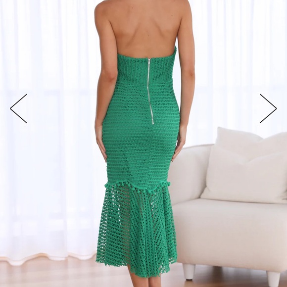 Hello Molly Event Season Green Midi Dress / size S / Never Worn - Picture 3 of 8
